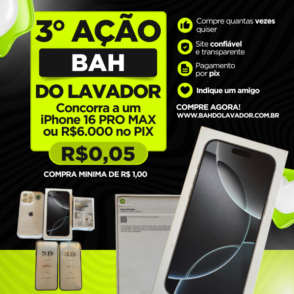 3° RIFA BAH DO LAVADOR